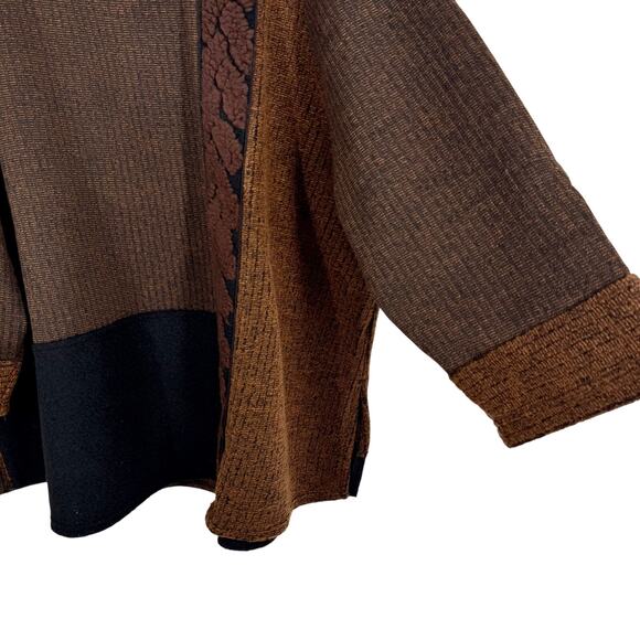 NEW NWT Ali Miles Plus Size 3X Thick Winter Wearable Art Knit Blouse Shirt Top - Picture 6 of 8